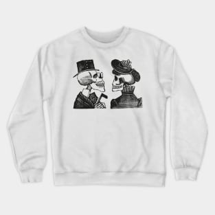 Calavera Couple | Skeleton Couple | Day of the Dead | Dia de los Muertos | Skulls and Skeletons | Vintage Skeletons | Crewneck Sweatshirt